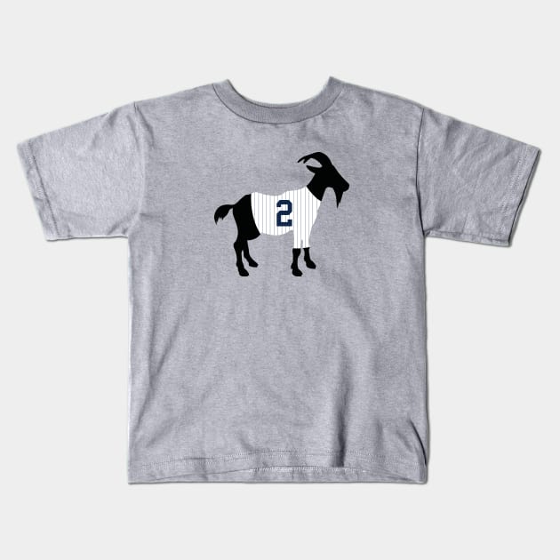 Derek Jeter GOAT Kids T-Shirt by cwijeta